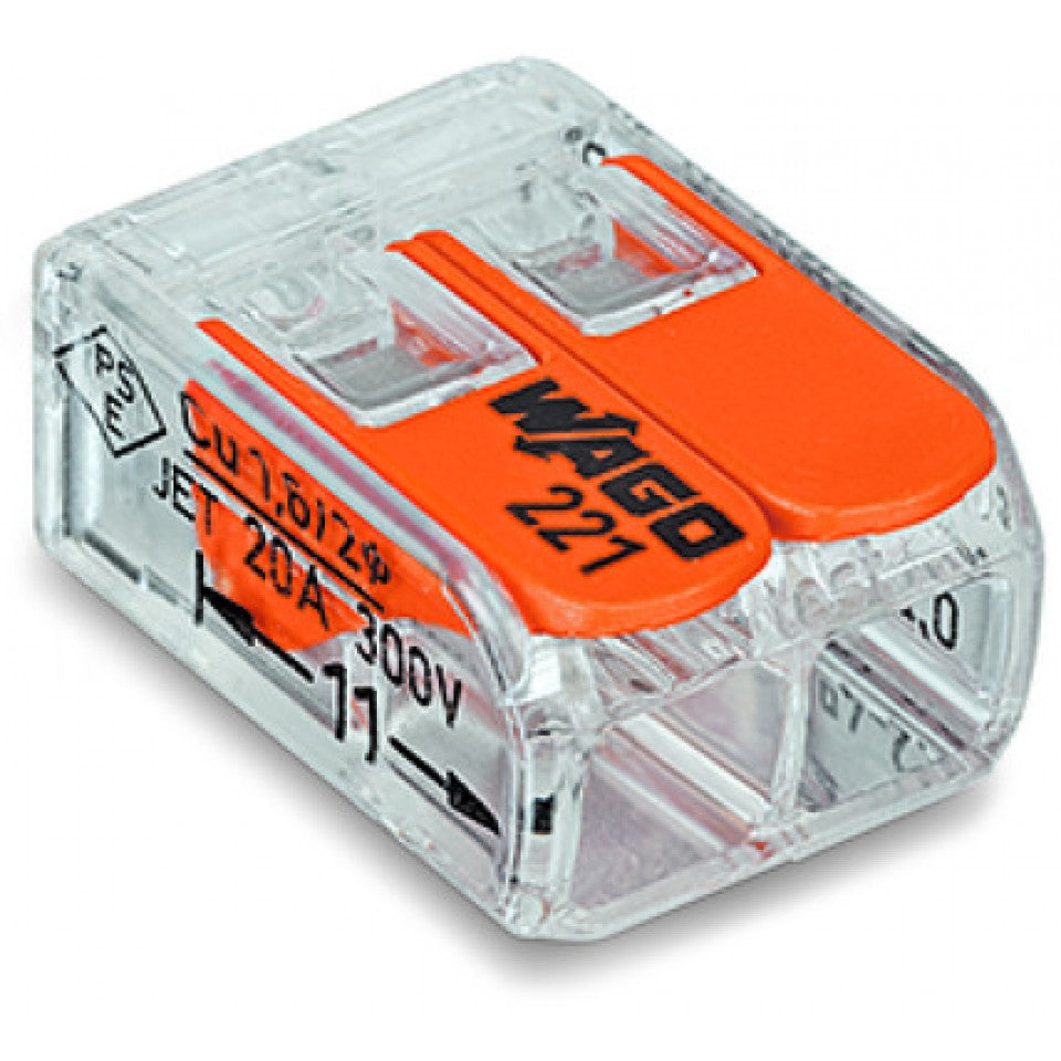 2 Way Terminal Block Connector, 100 Pack