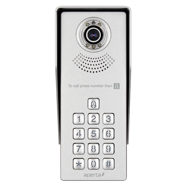 Aperta MultiWay Intercom Access Control Camera With Keypad