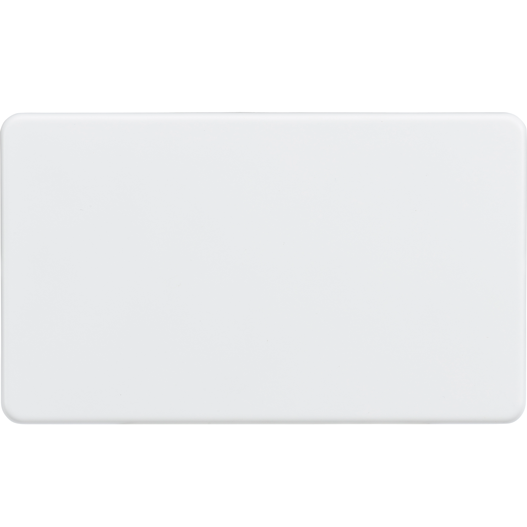 Screwless 2G Blanking Plate - Matt White
