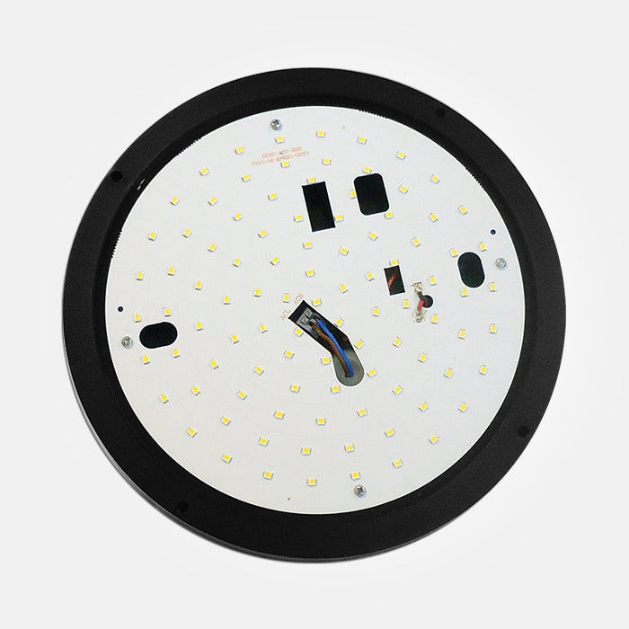 Cassi Range - IP54 8W Circular LED Ceiling/Wall Light With Full Diffuser - Black