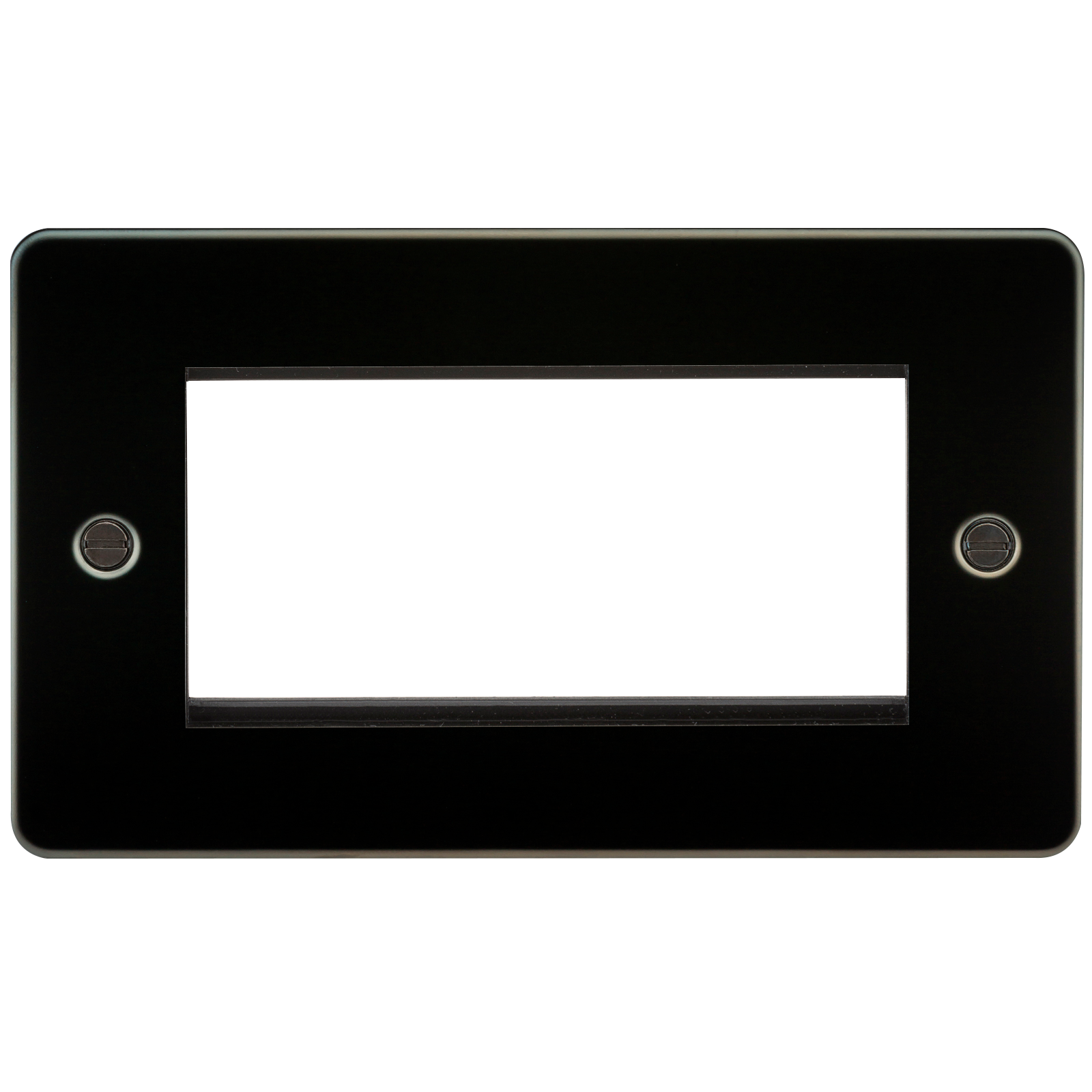 Flat Plate 4G modular faceplate - gunmetal