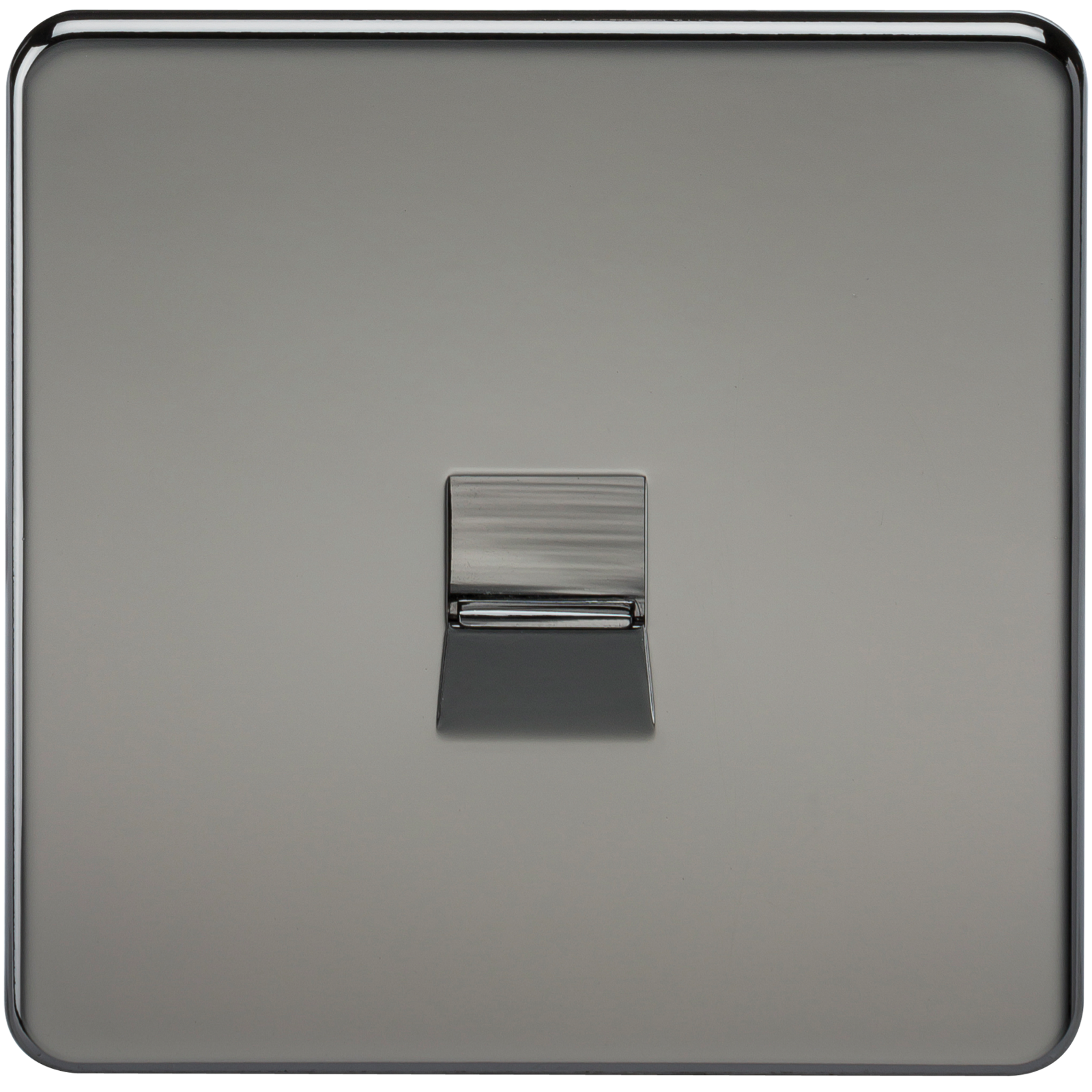 Screwless Black Nickel Telephone Extension Socket