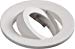 Evolve Fire Rated Twist & Lock Downlight Tilt Trim Bezel - Matt White