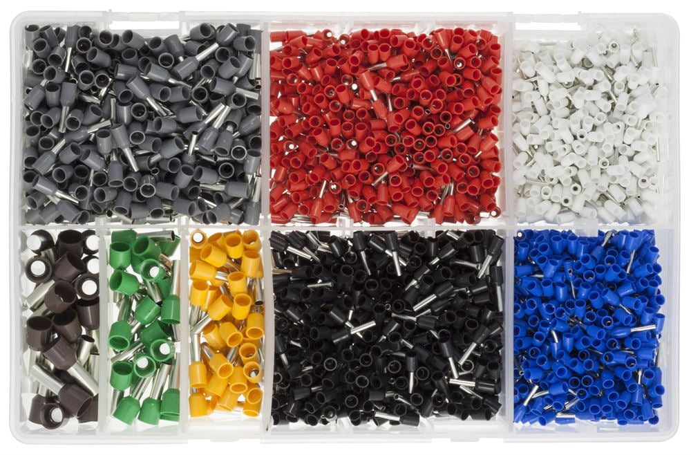 Assorted Cord Ends Terminal Kit (French Colours)