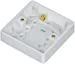 Curved Edge Single 16mm Pattress Box with Earth Terminal