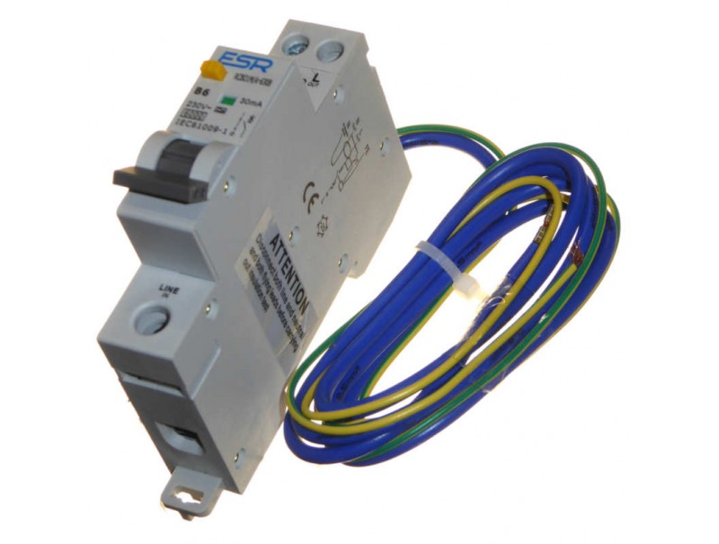 Single Pole Mini RCBO, 6A 30ma
