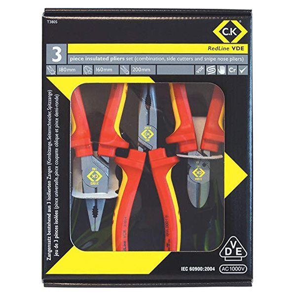 RedLine VDE Pliers Set - 3 Piece