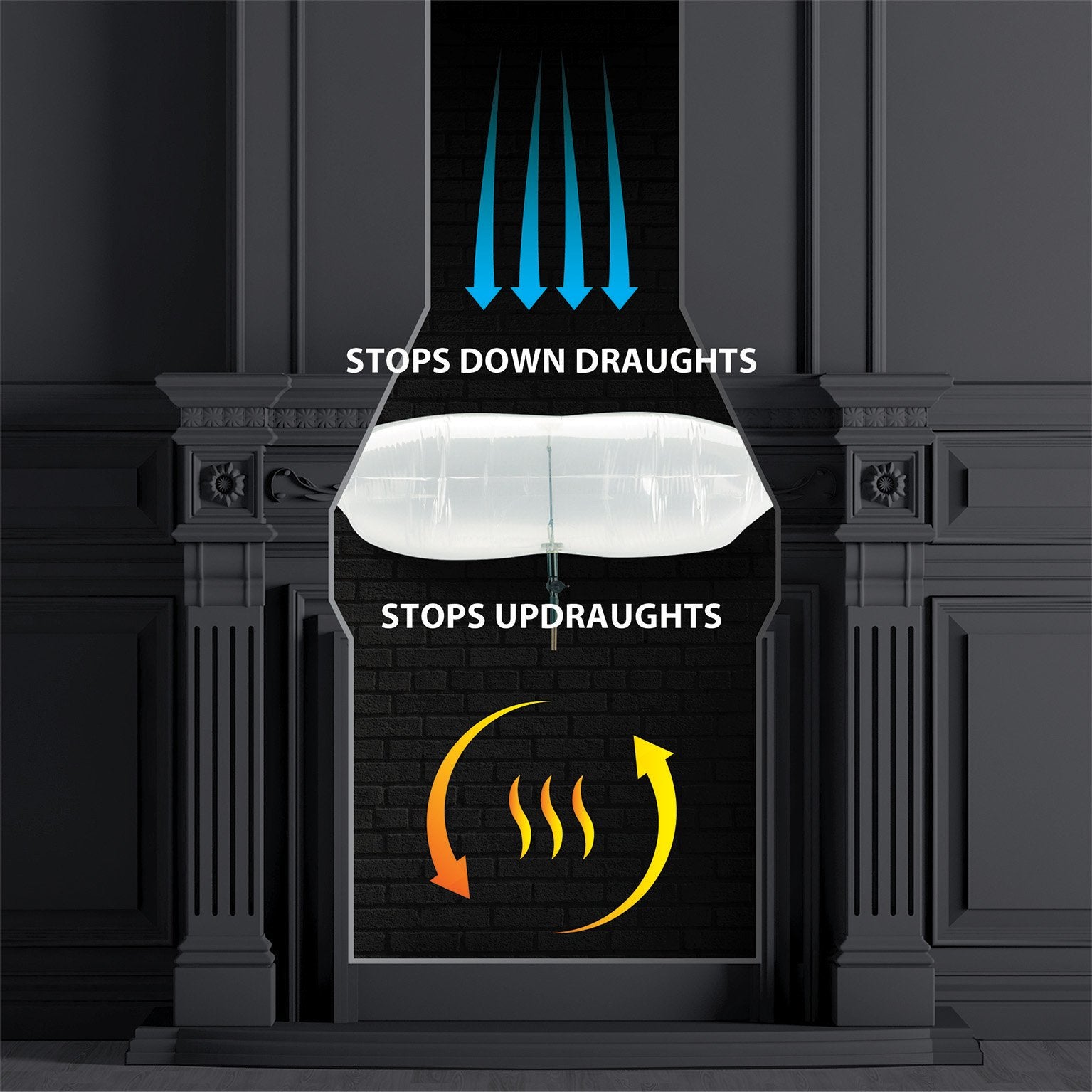 Eco Chimney Heat Saving Inflatable Balloon - Large