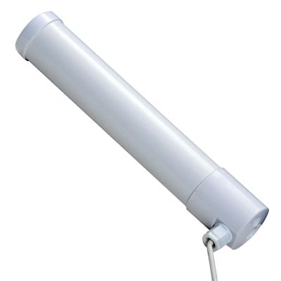 White IP44 Electric Thermostat Protected Tubular Heater - 1 Foot (60W)