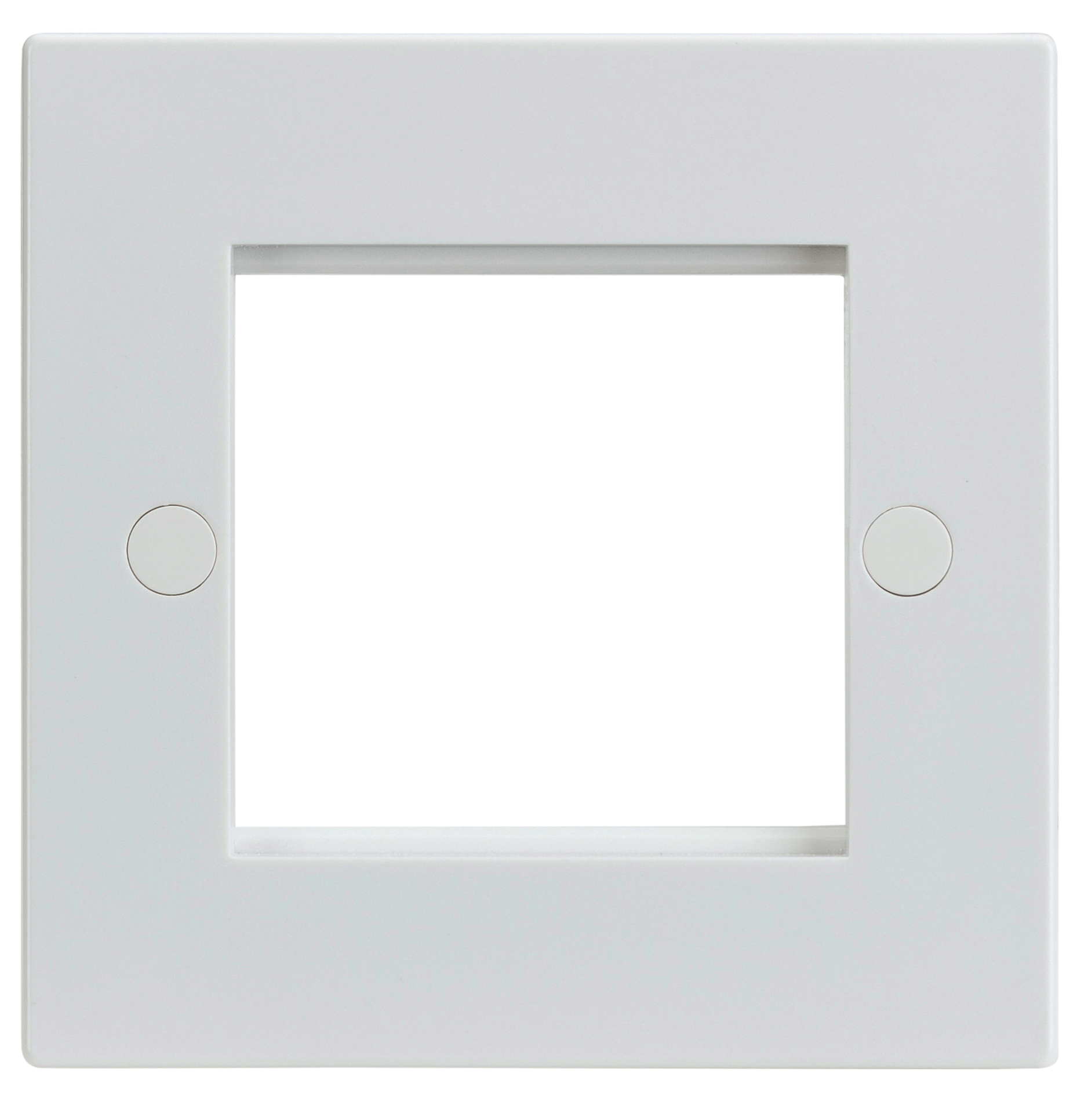 2G White Modular Faceplate