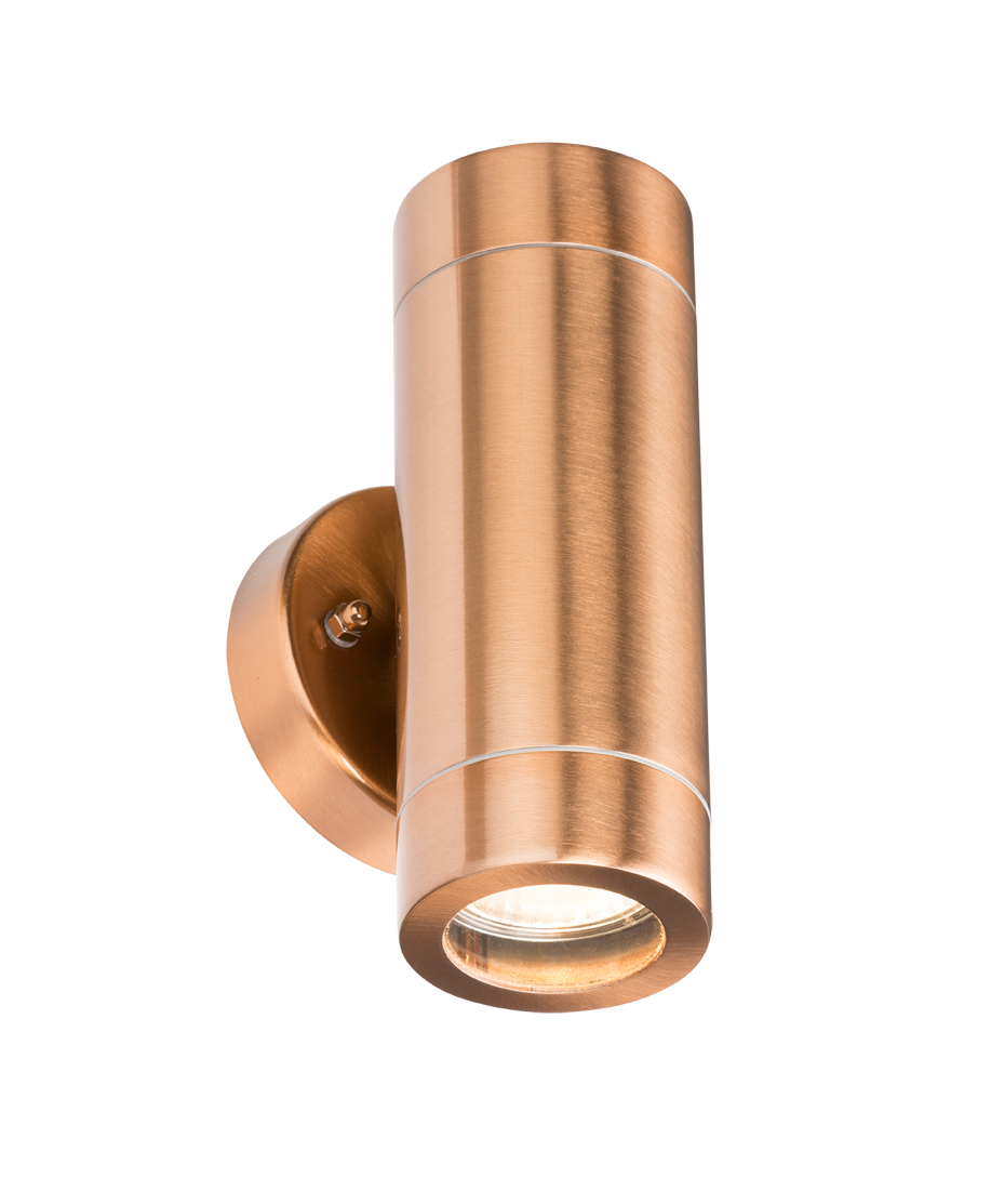 Fixed IP65 Copper Indoor Outdoor Double Wall Light
