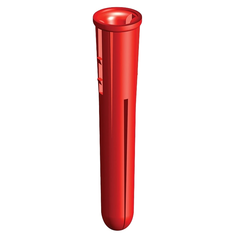 Red Plastic 4-5mm Rawl Wall Plugs - 100 Pack