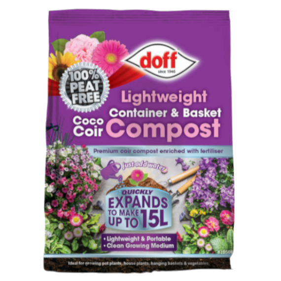 Lightweight Container & Basket Coco Coir Compost 15L