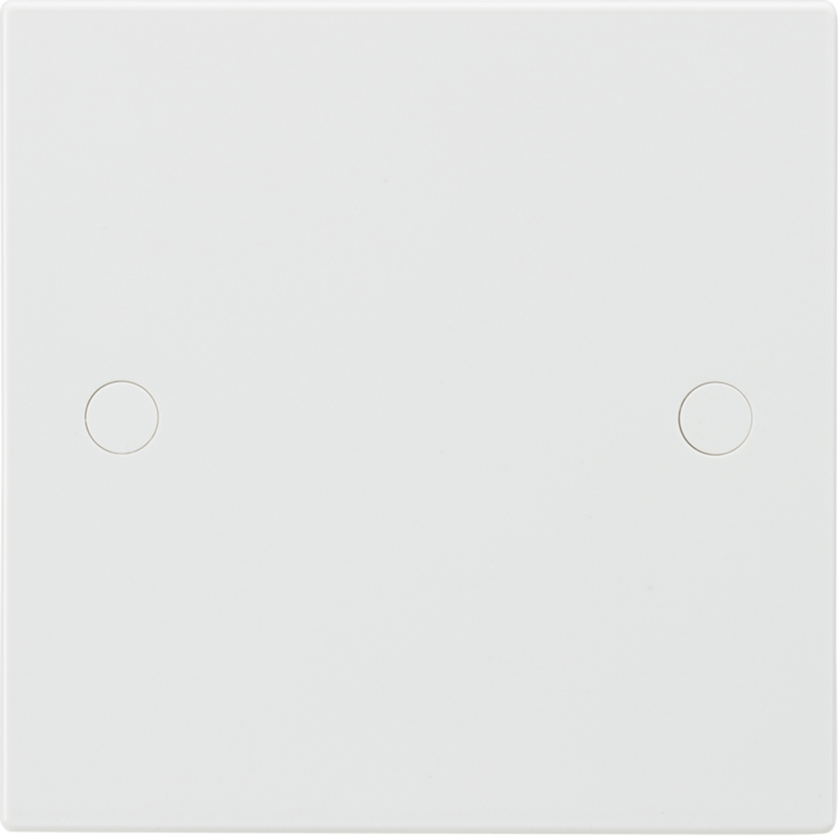 White 1G Blanking Plate Electric Wall Switch Box