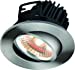 FireKnight Tilt 7W IP20 LED Downlight With Brushed Chrome Bezel - Cool White