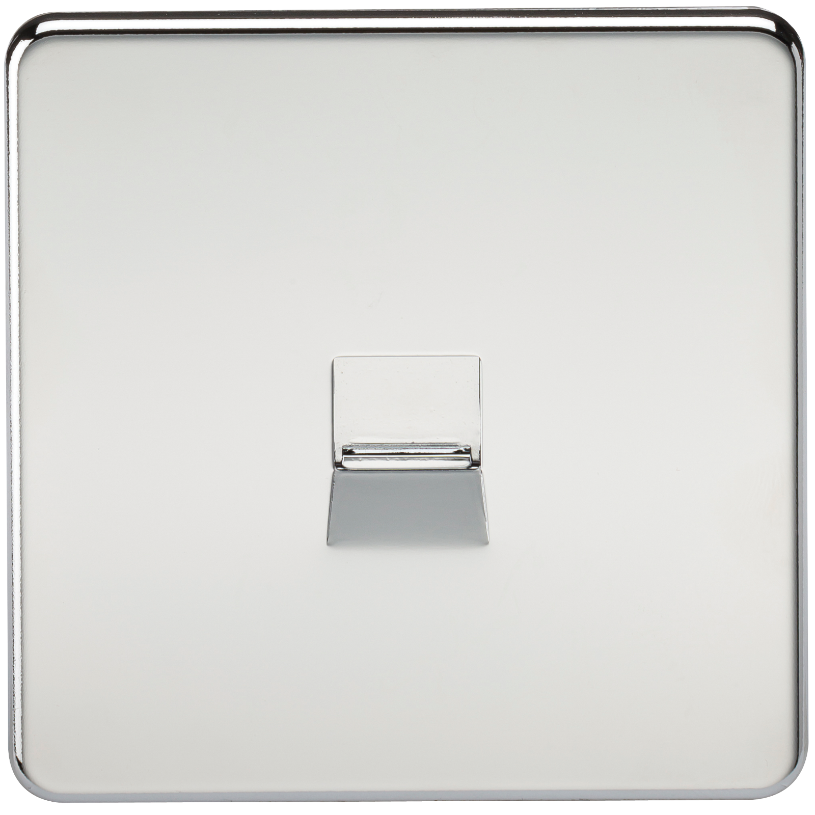 Screwless Polished Chrome Telephone Master Socket
