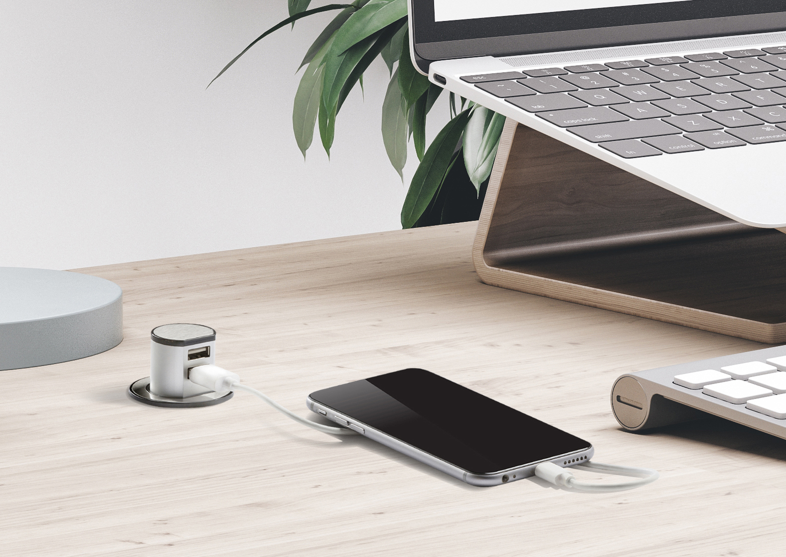 Recess Mount Pop Up Dual USB Charger