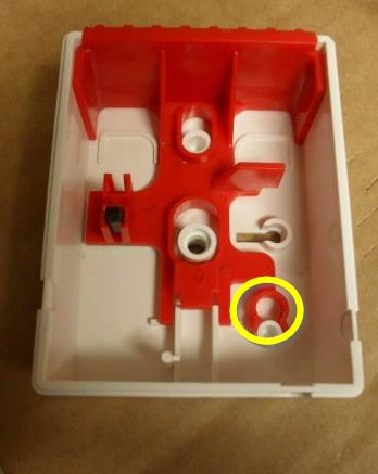 Panic Button Personal Attack Alarm Non-Latching White Plastic Single Button Leaf Tamper