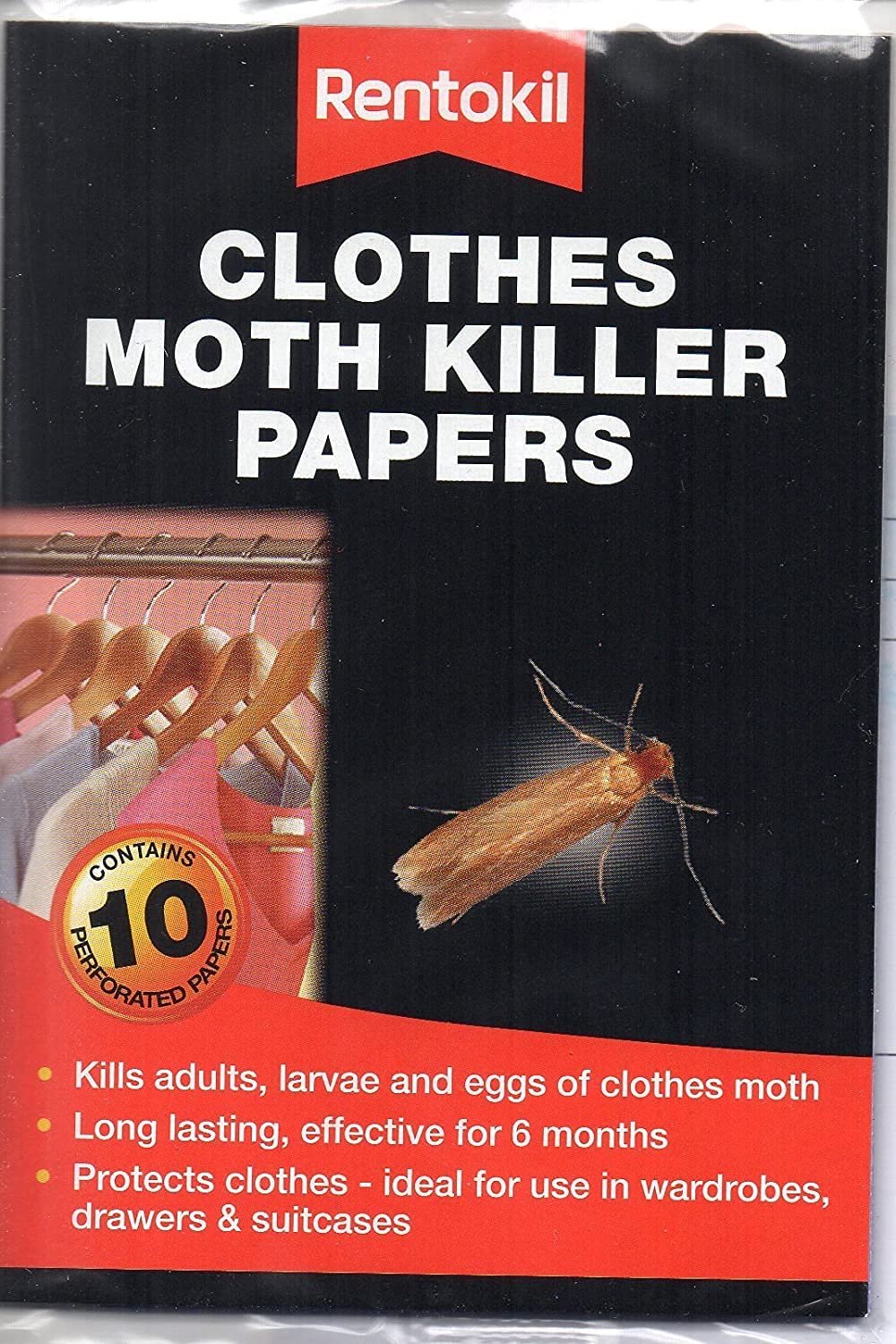 Clothes Moth Killer Papers - 10 Pack