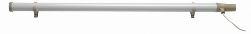 Eco White IPX4 Thermostatic Electric Tubular Space Heater - 4 Foot (160W)