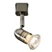 Single GU10 Track Spotlight Decorative Brushed Chrome