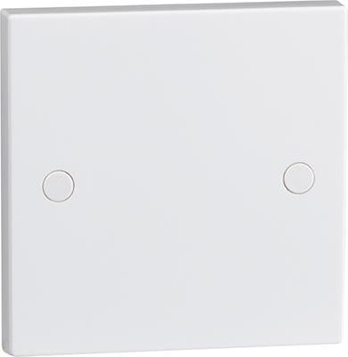 White 1G Blanking Plate Electric Wall Switch Box