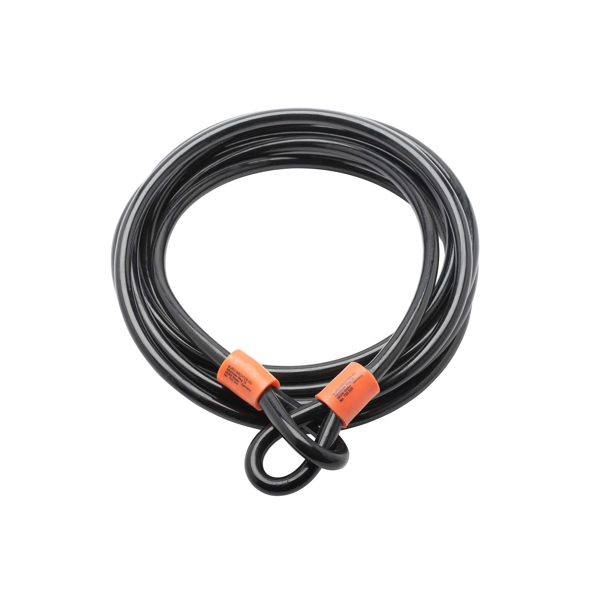 500cm Double Loop Spiral Security Cable with Eyelets