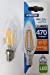 4W Dimmable Candle LED Filament Bulb - Small Edison Screw