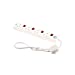 4 Gang Surge Protected Switched Extension Lead 0.75m White