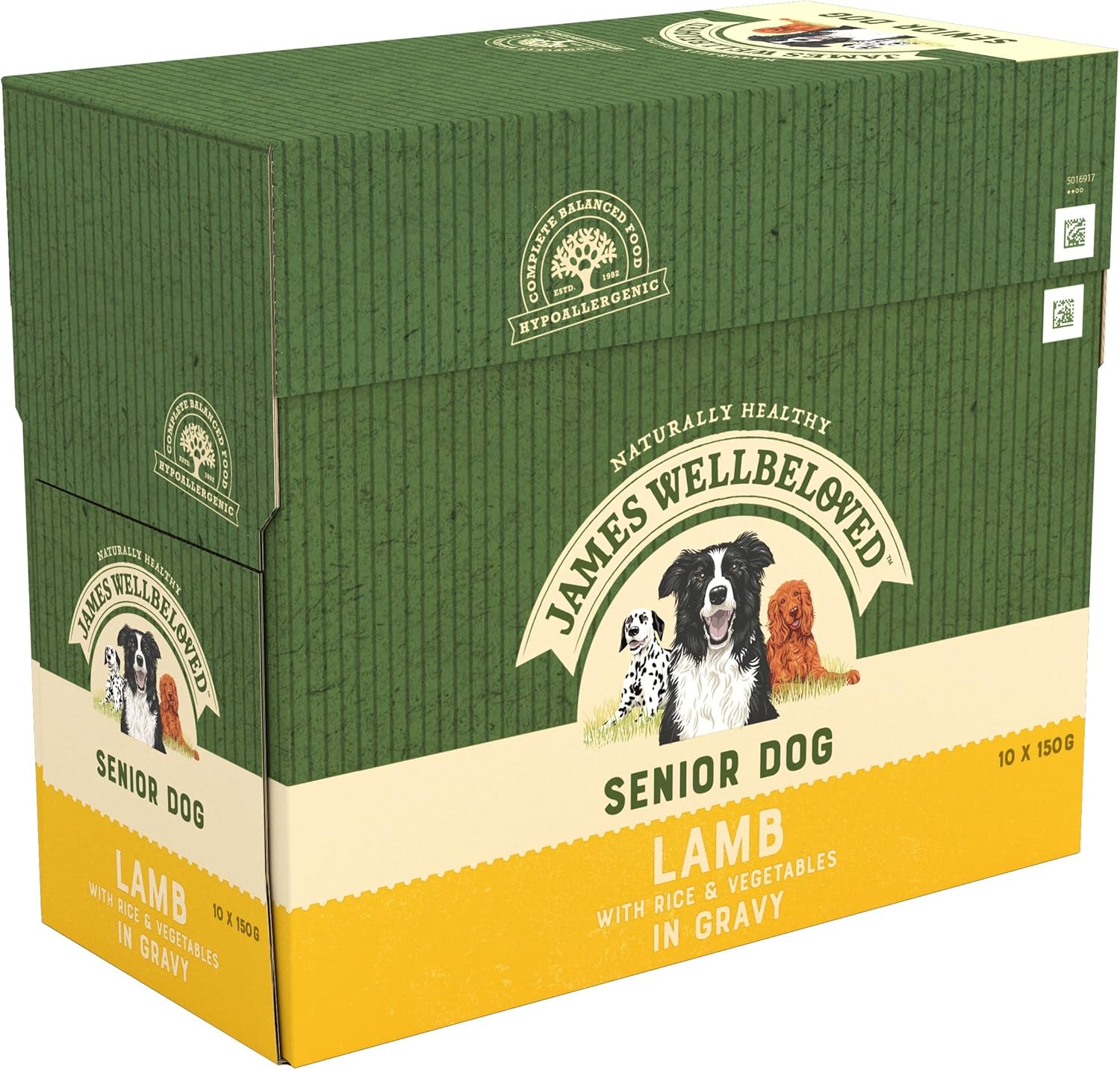 James Wellbeloved Seniour Dog Lamb Pouch 10x150G