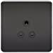 Screwless Matt Black Telephone Extension Socket Flush Wall Socket