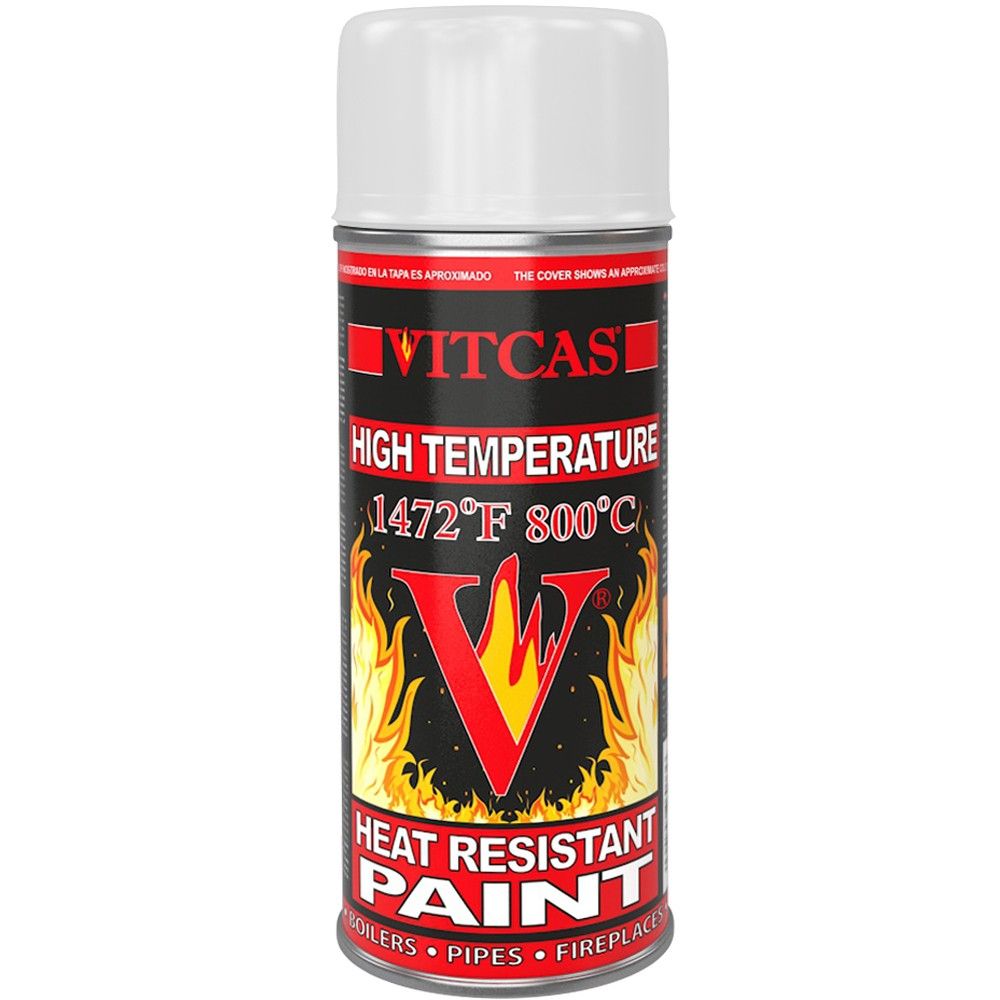 Heat Resistant Spray Paint - White, 400ml