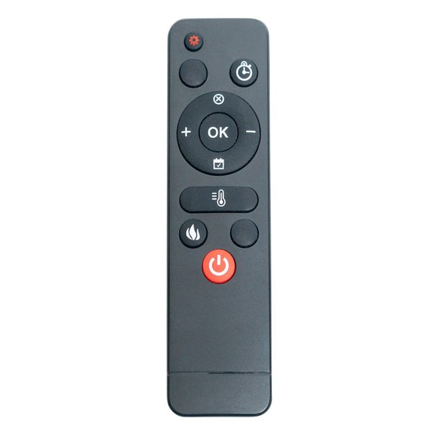 Charmouth Glass Effect Electric Fire - Black