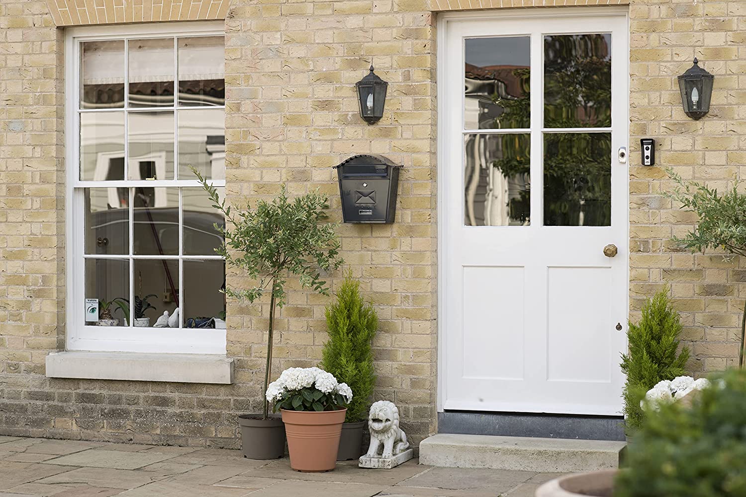 Classic Galvanised Steel Wall Mounted Postbox, Anthracite