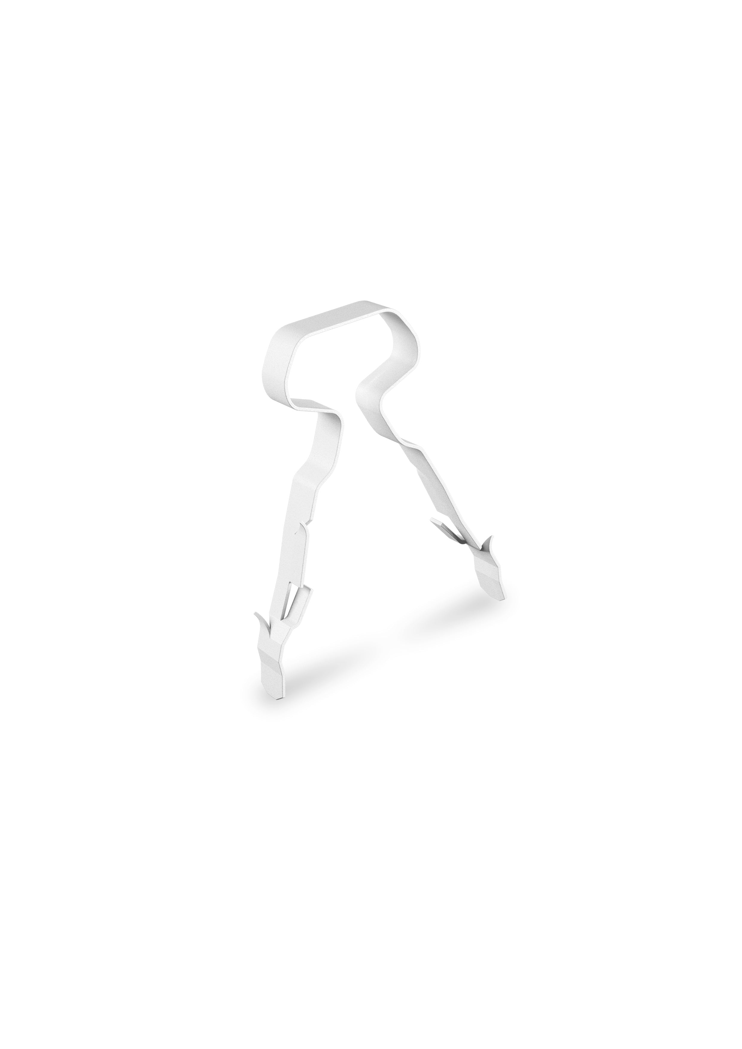 T&E Clip�, White, 2.5mm Twin & Earth Clips, Pack of 100
