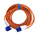 2.5mm 16A Orange Mains Hook Up Extension Cable - 25m