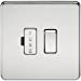 13A Screwless Polished Chrome Switched Fused Spur Connector Unit