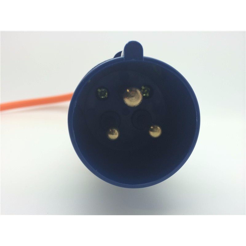 16A Orange Male to Female Electric Hook Up Lead 1.5mm - 25m
