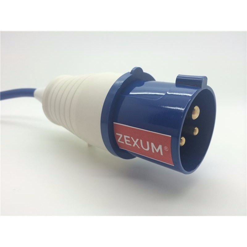 16A 230V Blue Arctic Male to Female Electric Mains Hook Up Extension Cable Lead - 5m