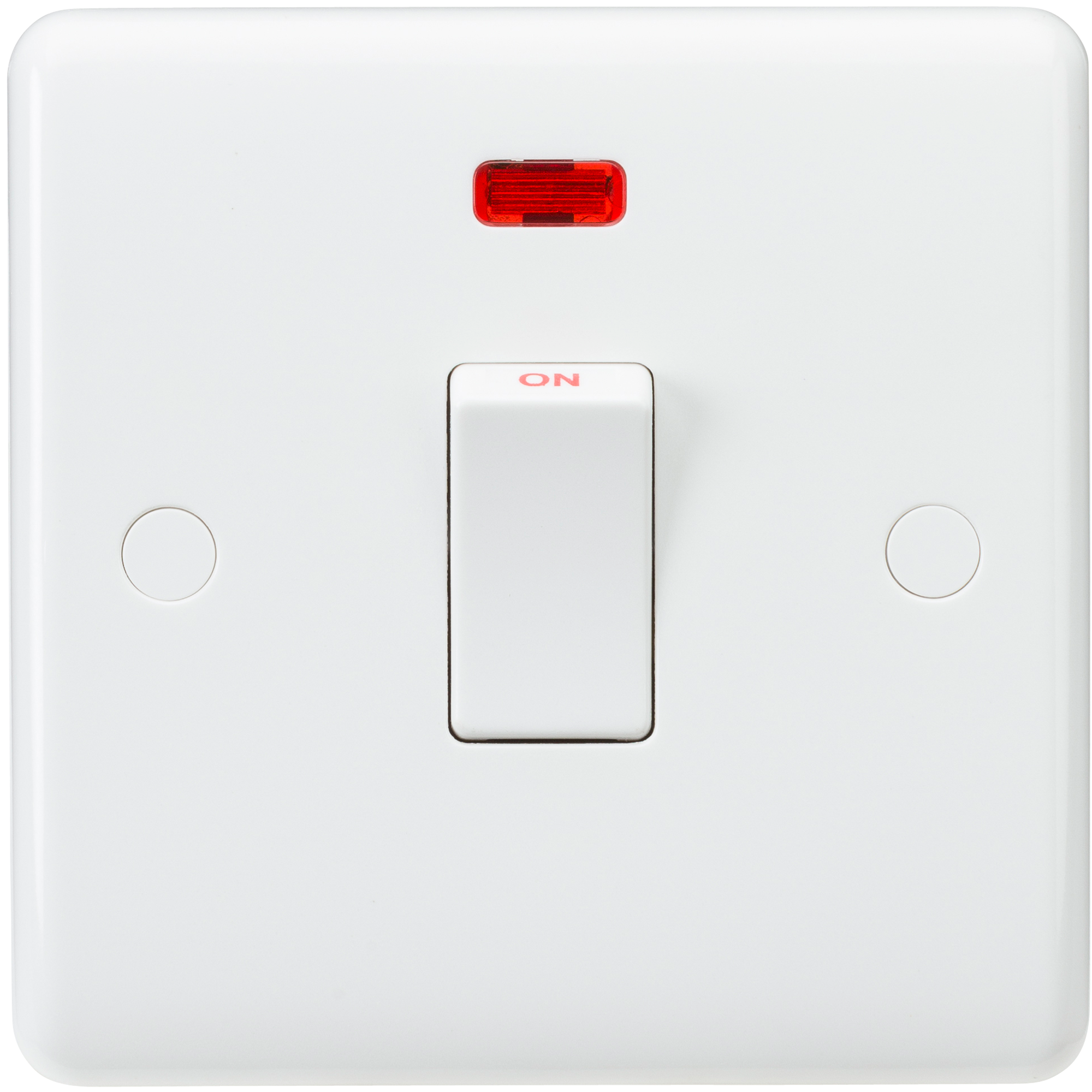 Curved Edge 20A DP Switch with Neon