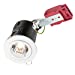GU10 50W 230V LED Compatible IC Fire Rated Fixed Downlight - White
