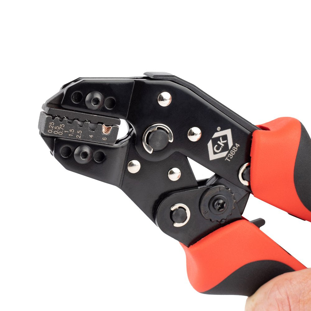 Ratchet Crimping Pliers For Bootlace Ferrules 0.25, 6mm