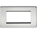 Screwless 4G Modular Faceplate - Polished Chrome