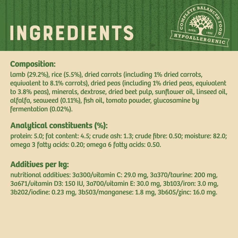 James Wellbeloved Seniour Dog Lamb Pouch 10x150G