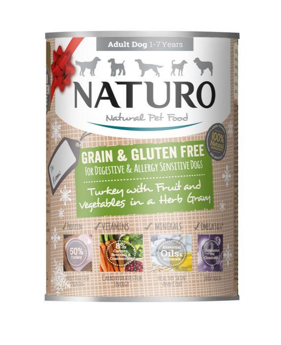 Adult Dog Grain & Gluten Free Turkey in a Herb Gravy, 390g X12