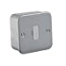 1 Gang 44mm Single Metal Back Box to Match Knightsbridge M Series