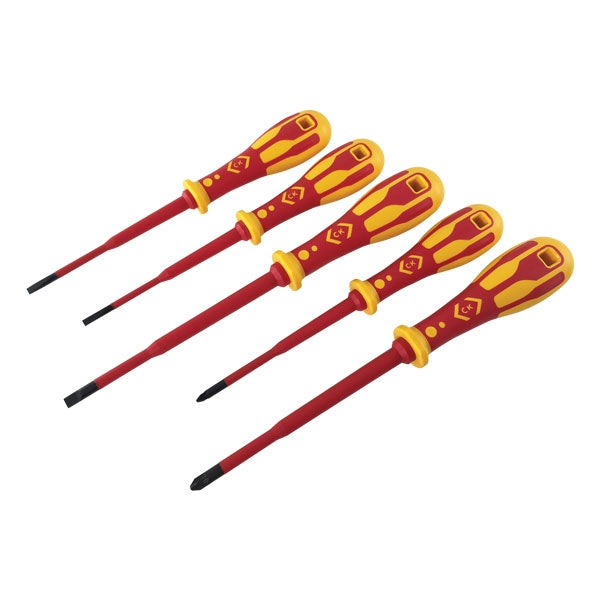 DextroVDE Slim Screwdriver Set of 5 PZ/SL