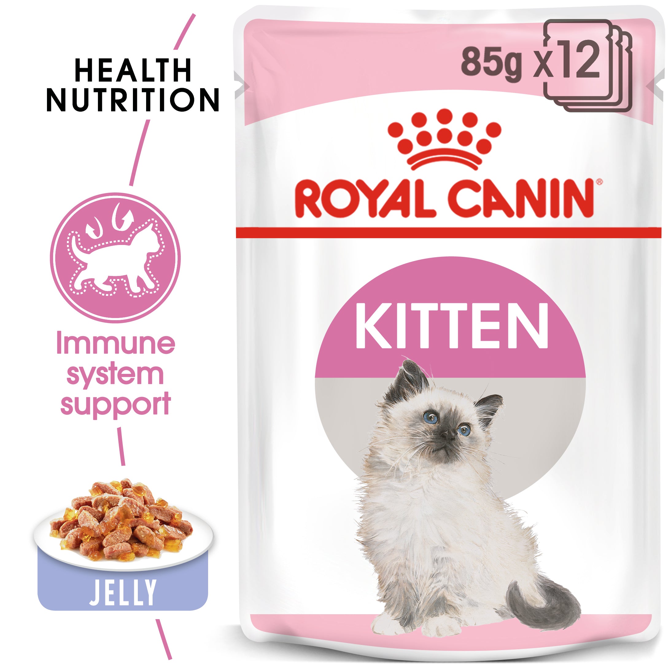 Kitten In Jelly Wet Food, 85g x 12 Pack