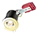 GU10 50W 230V LED Compatible IC Fire Rated Fixed Downlight - Polished Chrome