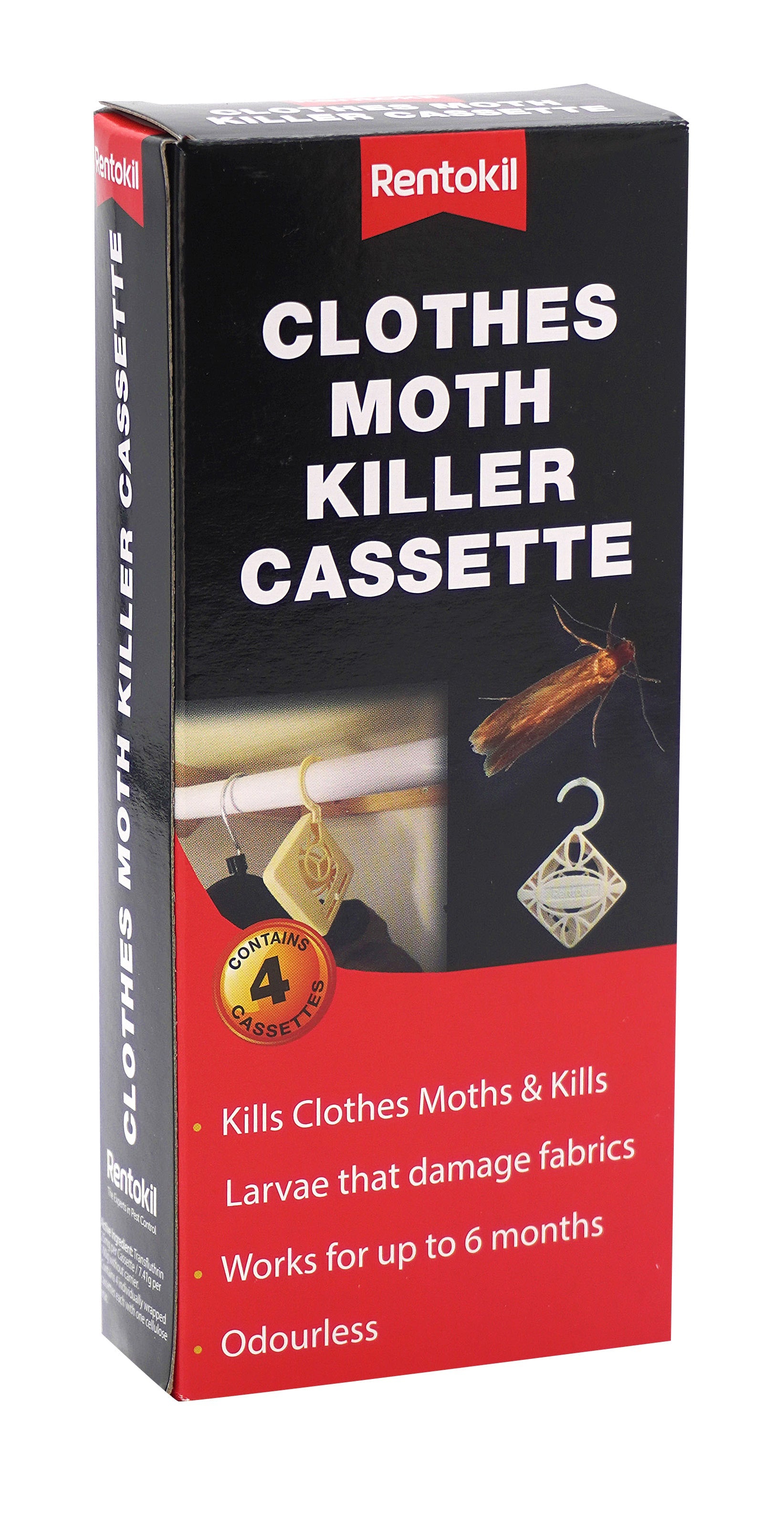 Clothes Moth Killer Cassette - 4 Pack